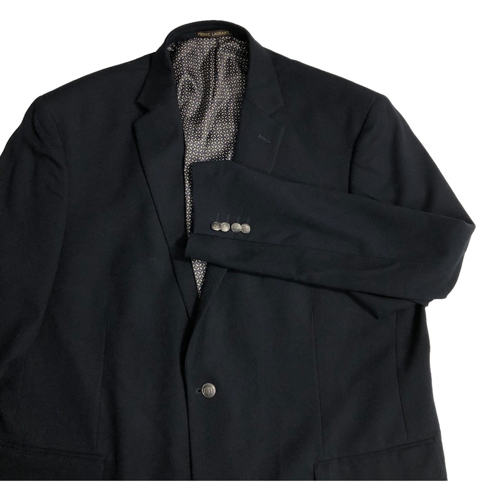 Pierre Laurant Blazer Men's Size 48R Navy Blue Jacket Sport‎ Coat Superior 150's
